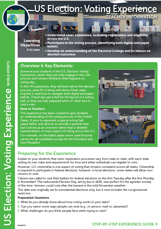 Teacher Experience Guide